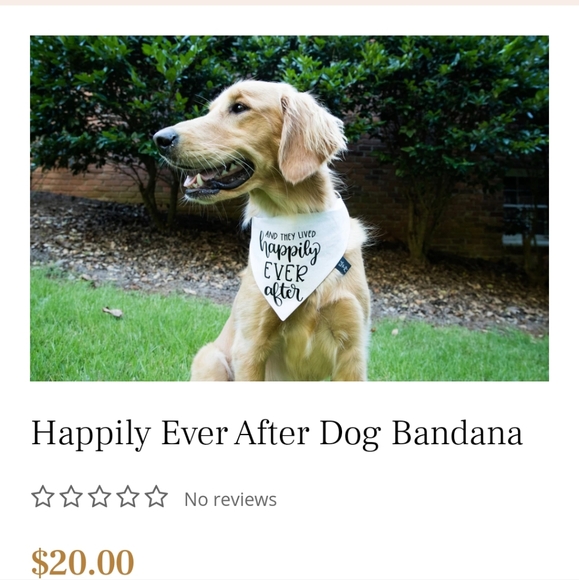 🐶"Happily Ever After" Doggie Bandana🐶 - Picture 5 of 5